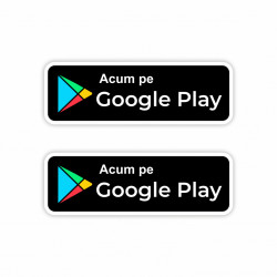 Set 2 Autocolante Google Play