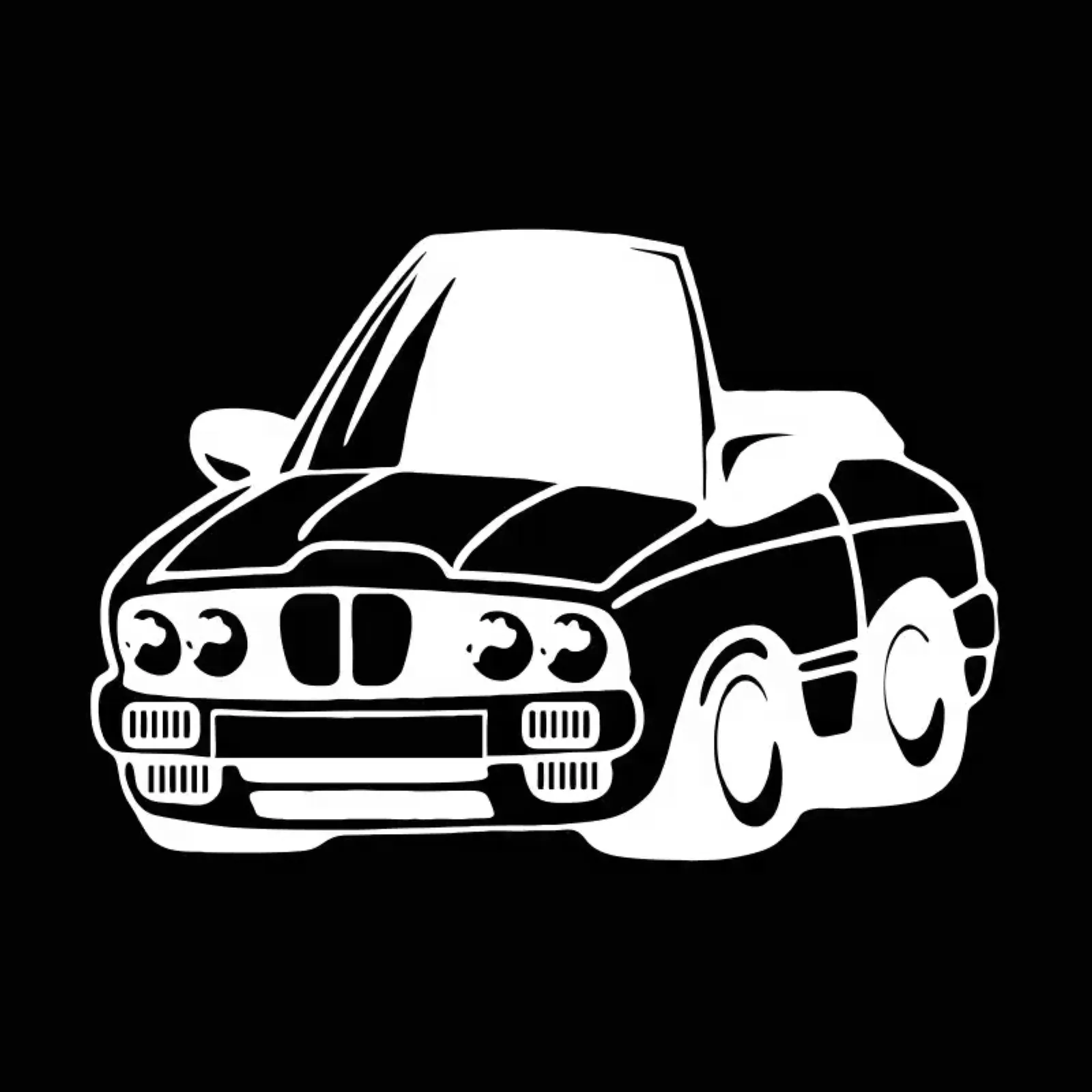 BMW E30 Cartoon - imagine 2