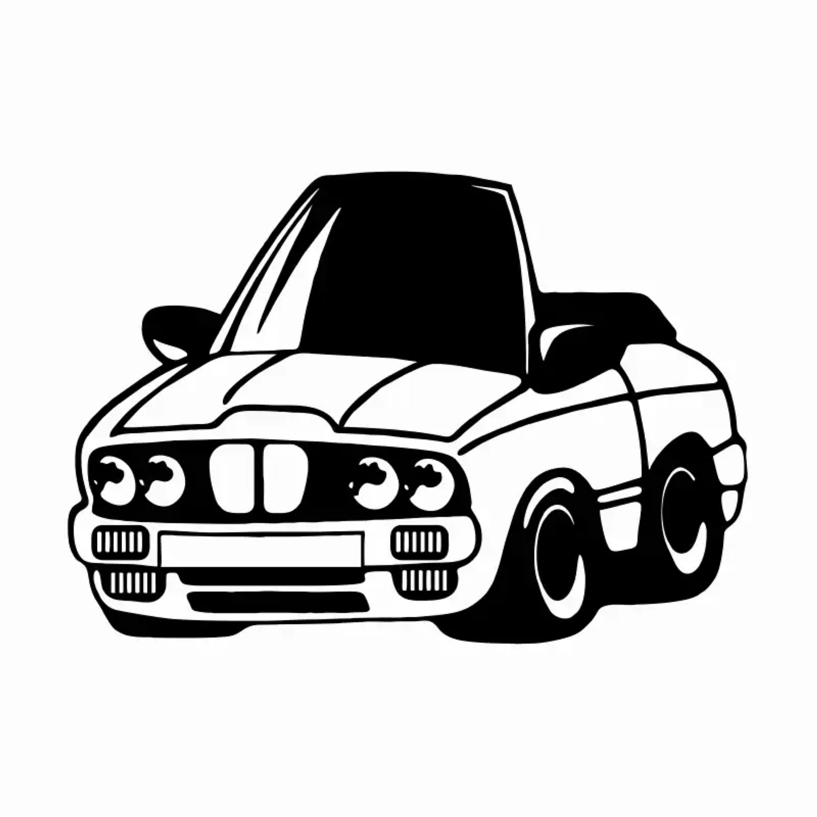 BMW E30 Cartoon