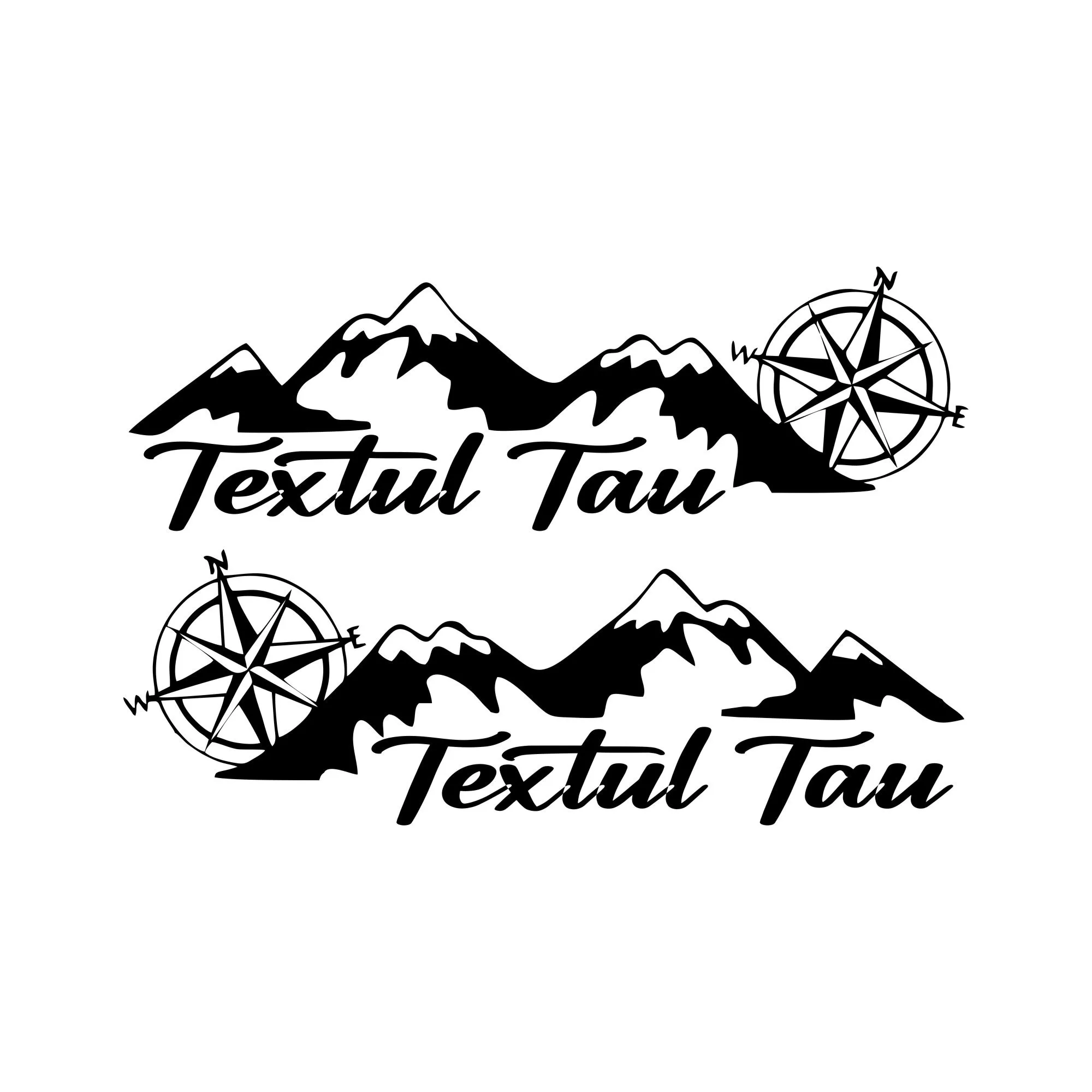 Custom Compass Mountains