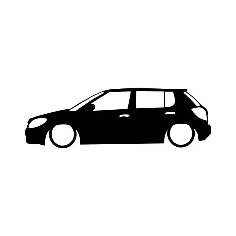 sticker silueta skoda fabia