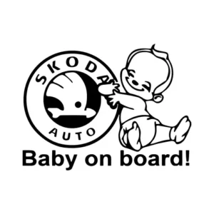sticker skoda baby on board