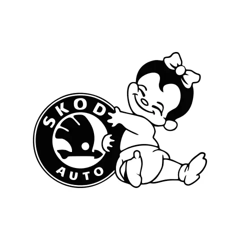 sticker skoda baby on board7