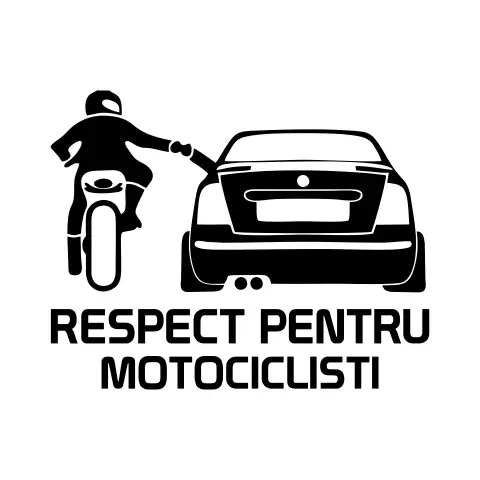 sticker skoda respect pentru motociclisti