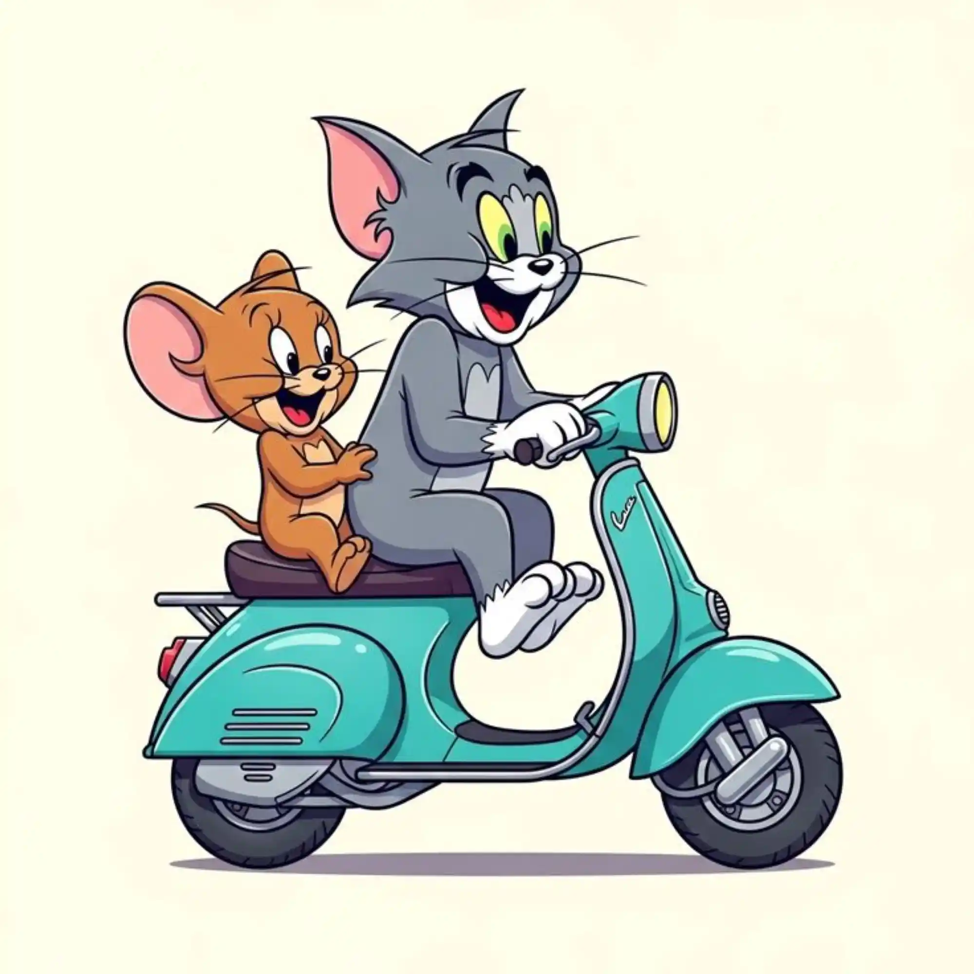 sticker tom jerry ride share