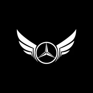 sticker benz wingsnegru