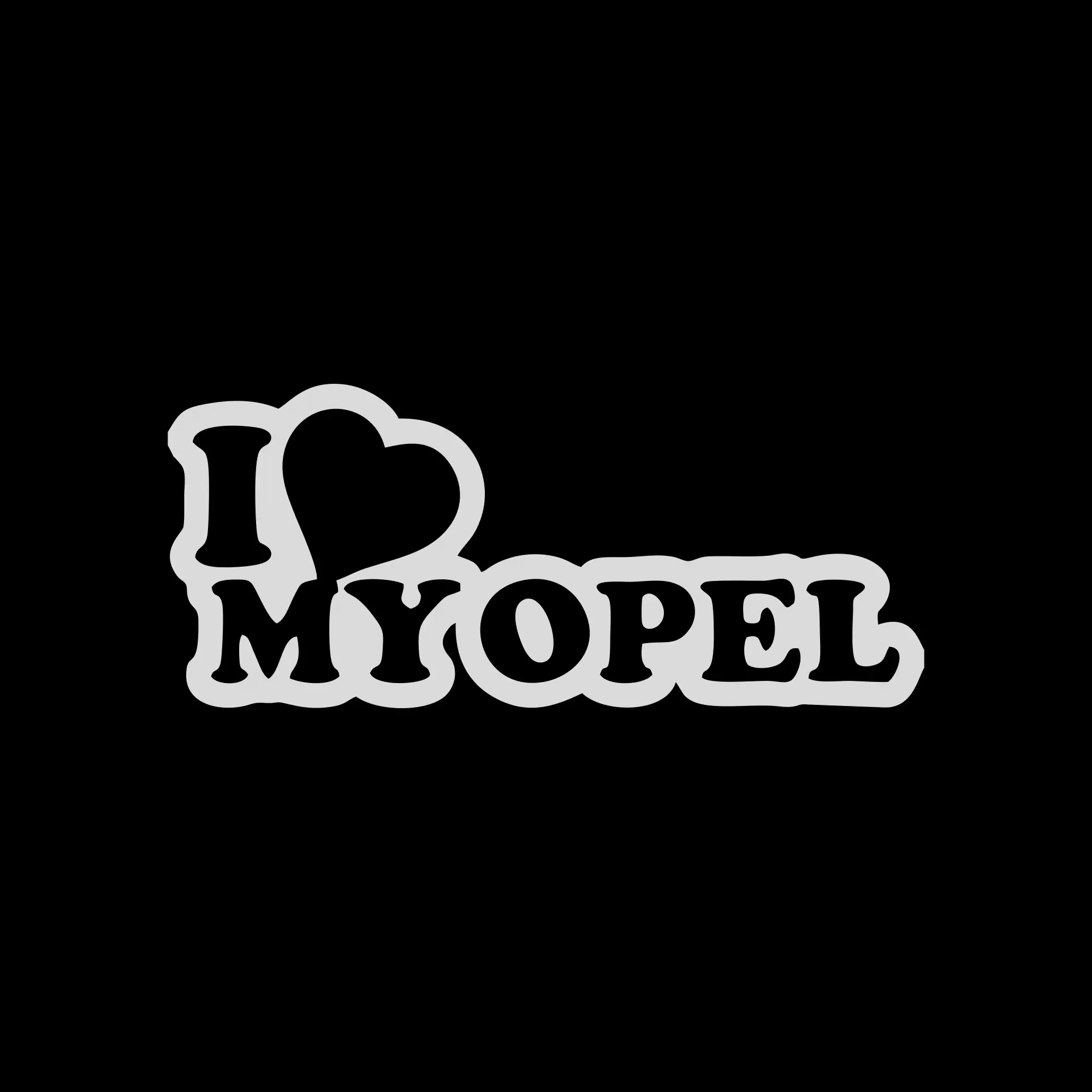 Sticker I Love My Opel 3 - imagine 2