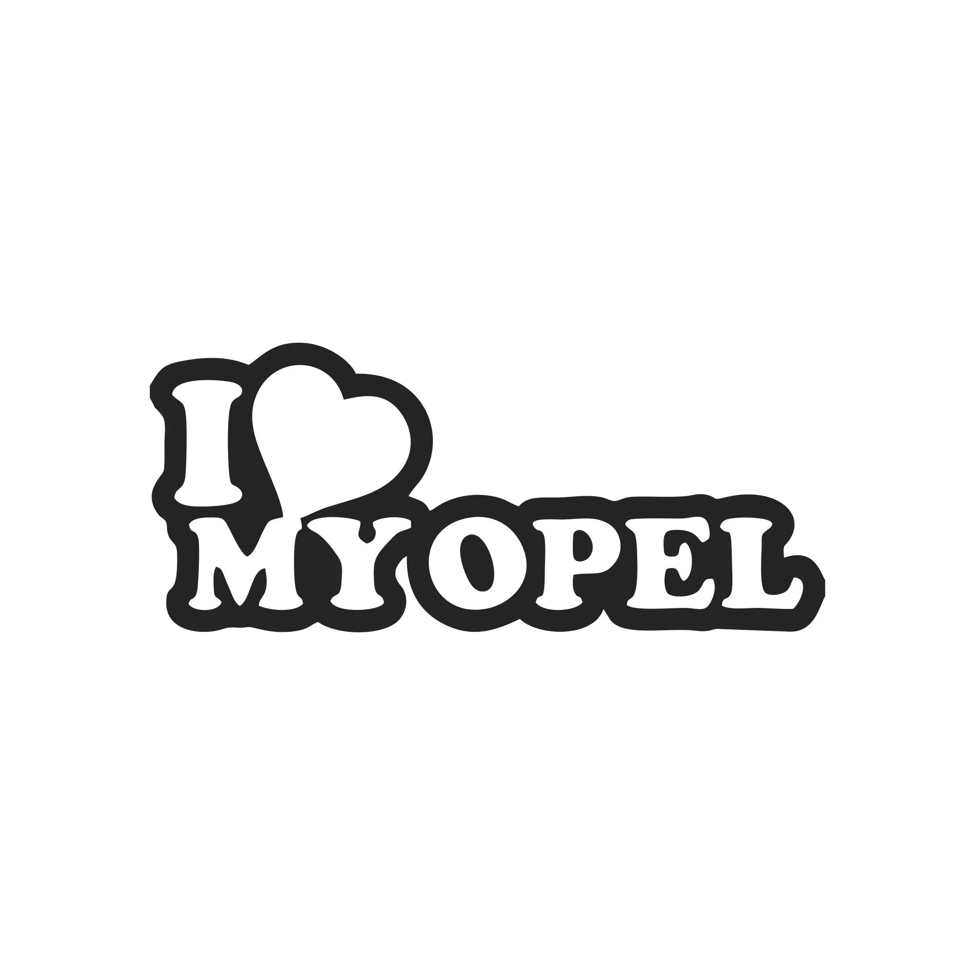 Sticker I Love My Opel 3