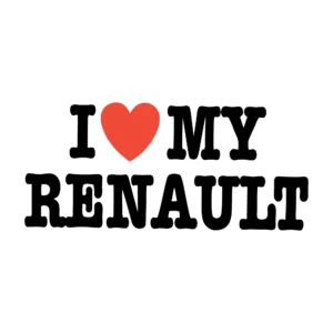 sticker i love my renault