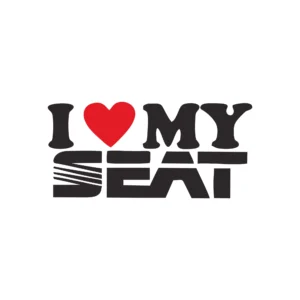 sticker i love my seat 3