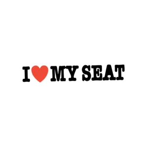 sticker i love my seat 4