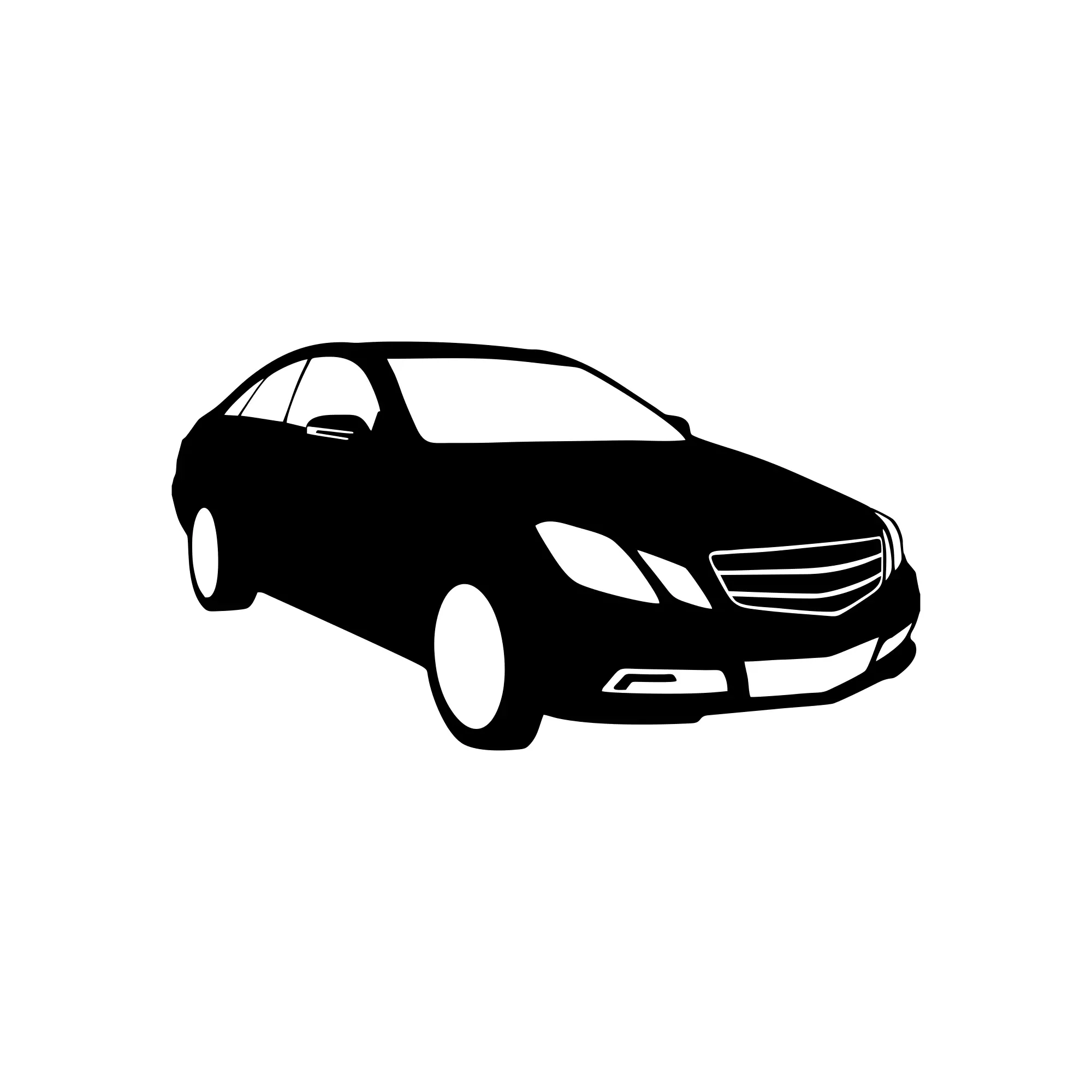 sticker mercedes E silhouette