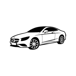 sticker mercedes coupe