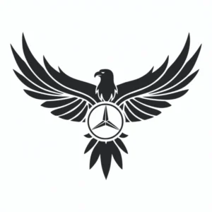 sticker mercedes eagle