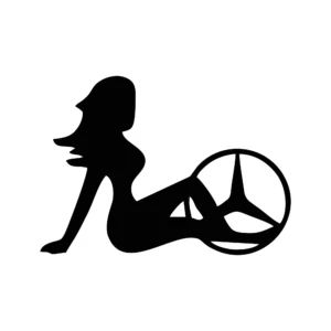 sticker mercedes girl2