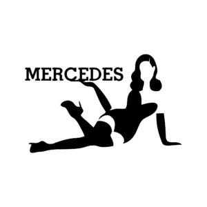 sticker mercedes girl5