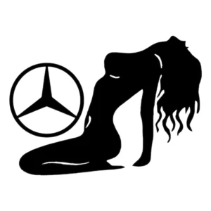 sticker mercedes girl7