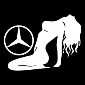 sticker mercedes girl7negru