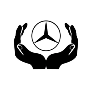 sticker mercedes hands