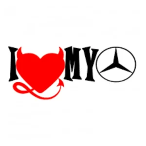 sticker mercedes i love