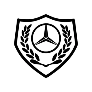 sticker mercedes shield logo