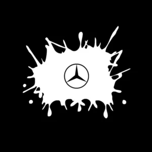 sticker mercedes splashnegru