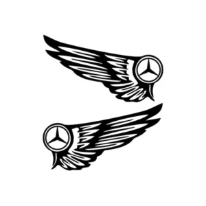 sticker mercedes wings set