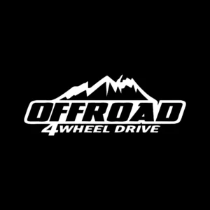 sticker offroad 4wheel drive negru