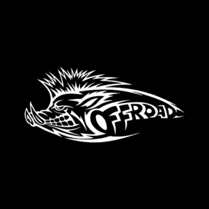 sticker offroad boar negru