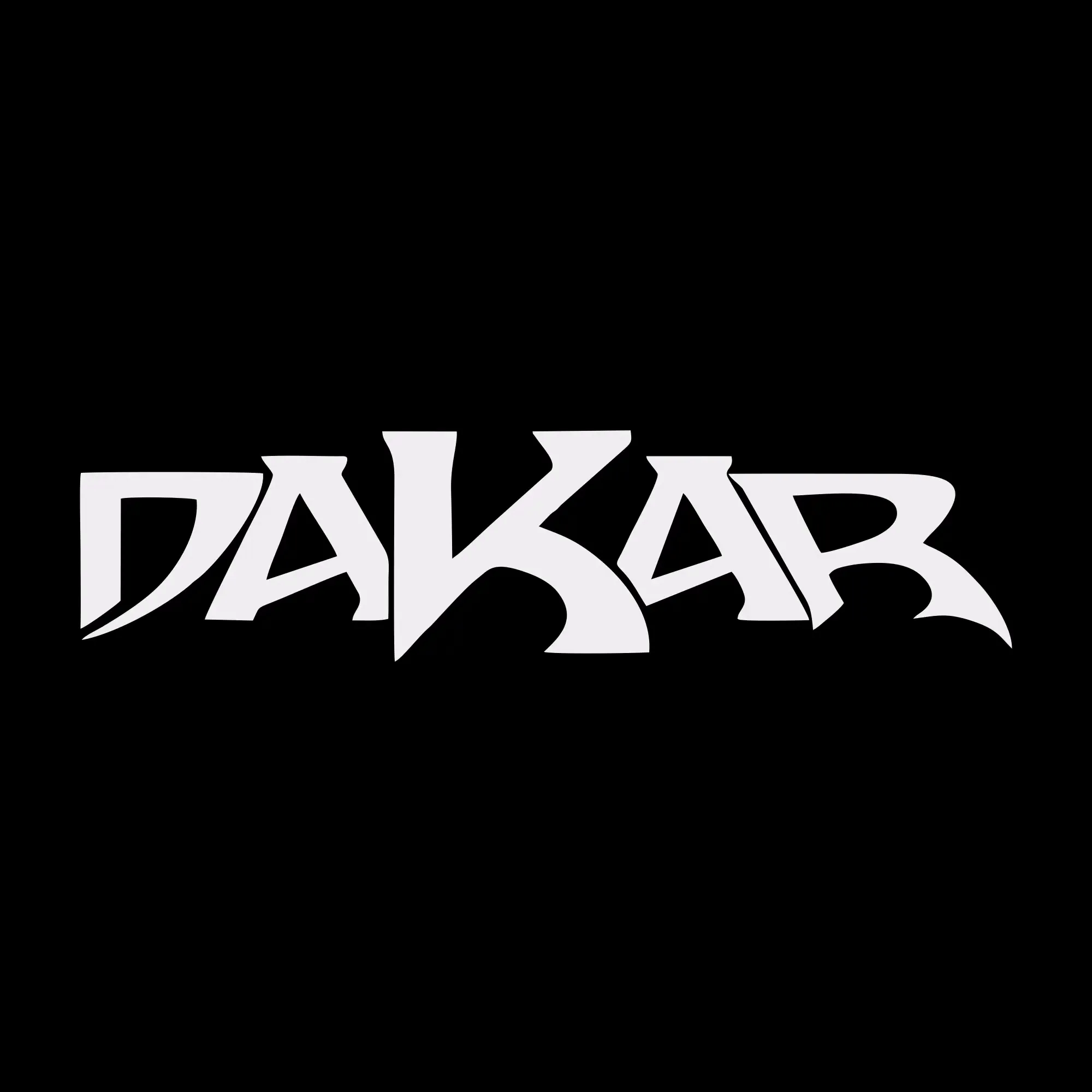 sticker offroad dakar text negru