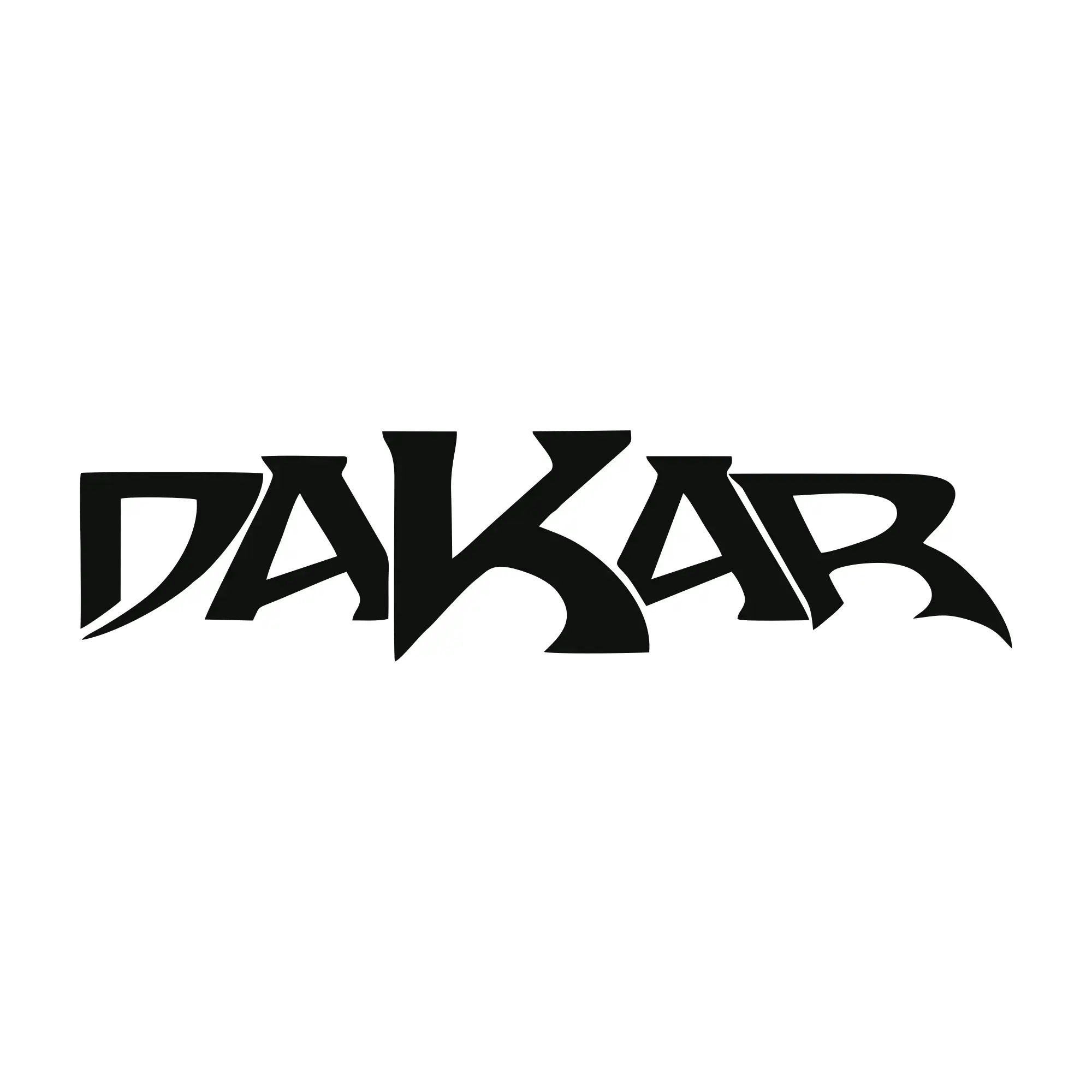 sticker offroad dakar text