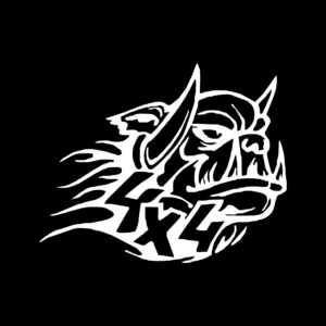 sticker offroad demon negru