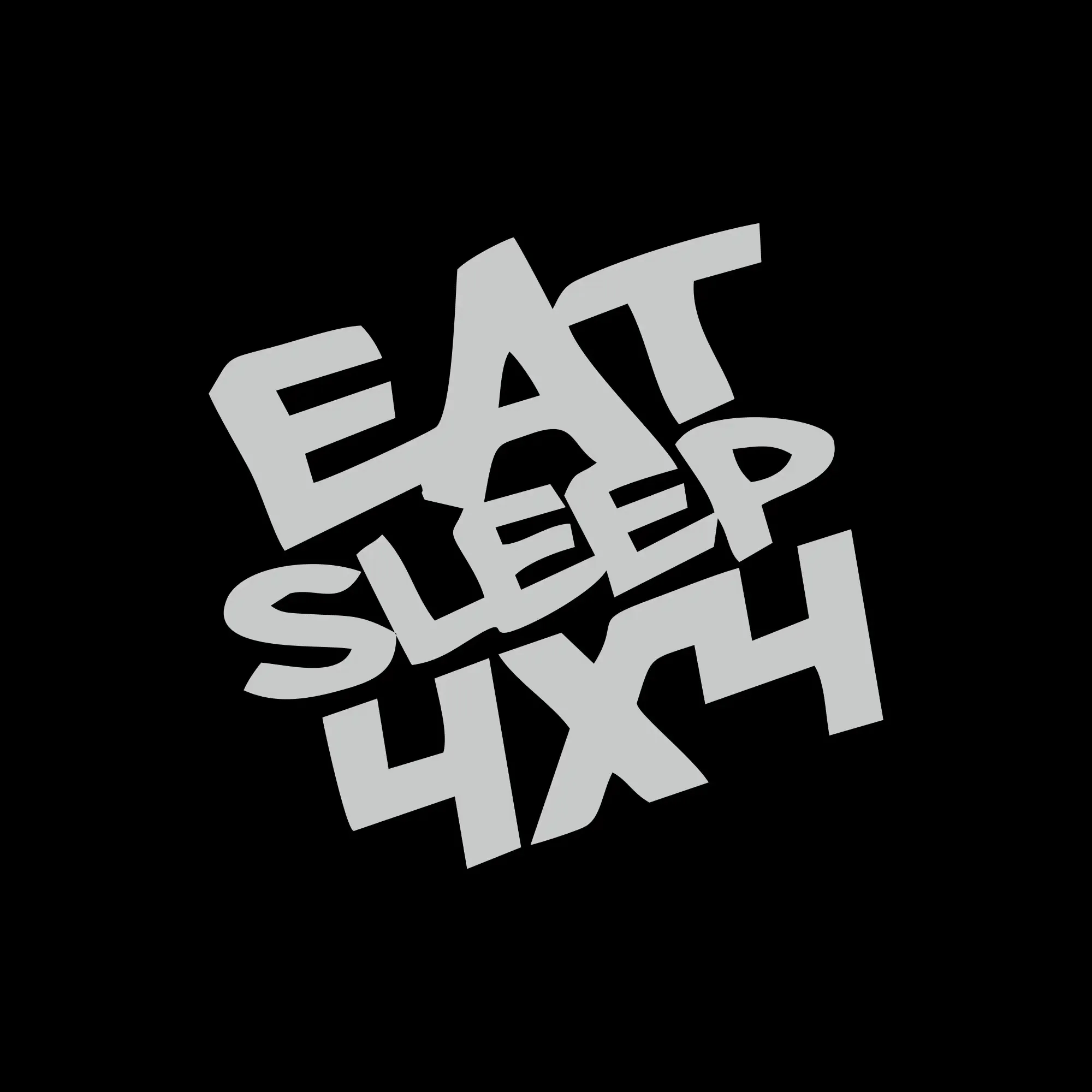sticker offroad eat sleep 4x4 negru