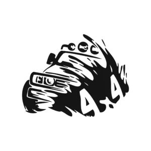 sticker offroad mud run