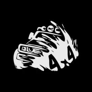 sticker offroad mud run negru