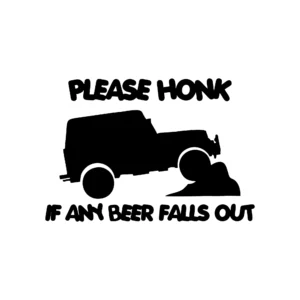 sticker offroad please honk