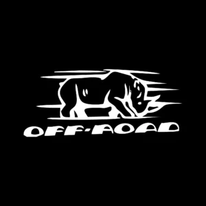 sticker offroad rhino negru