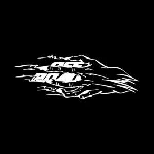 sticker offroad scratch negru