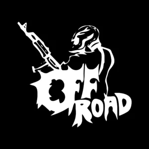 sticker offroad soldier negru