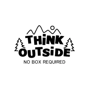 sticker offroad think outside