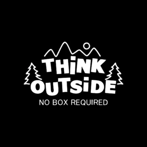 sticker offroad think outside negru