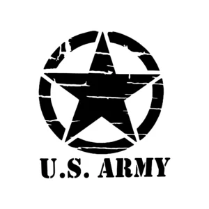 sticker offroad us army