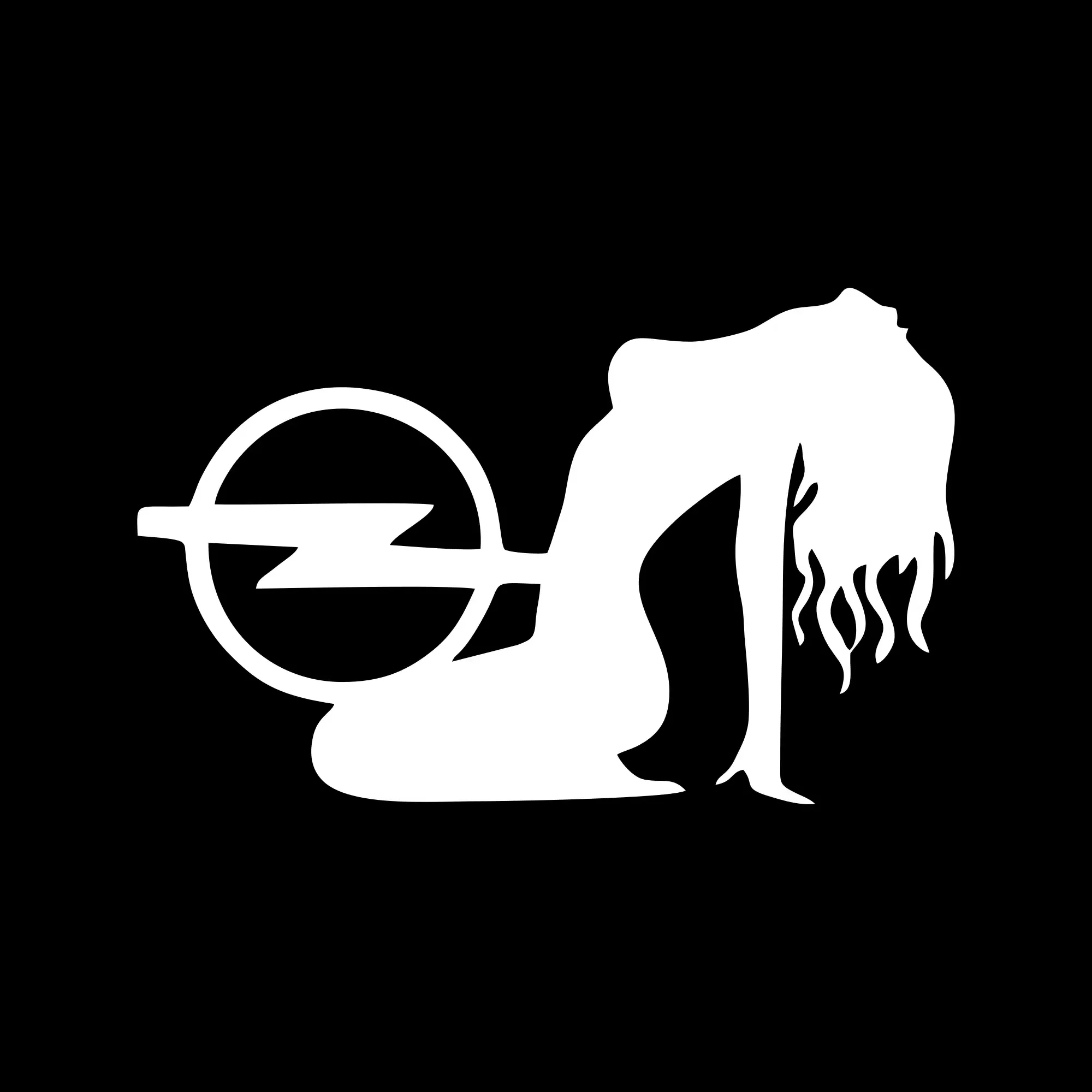 Sticker Opel Sexy Girl 6 - imagine 2