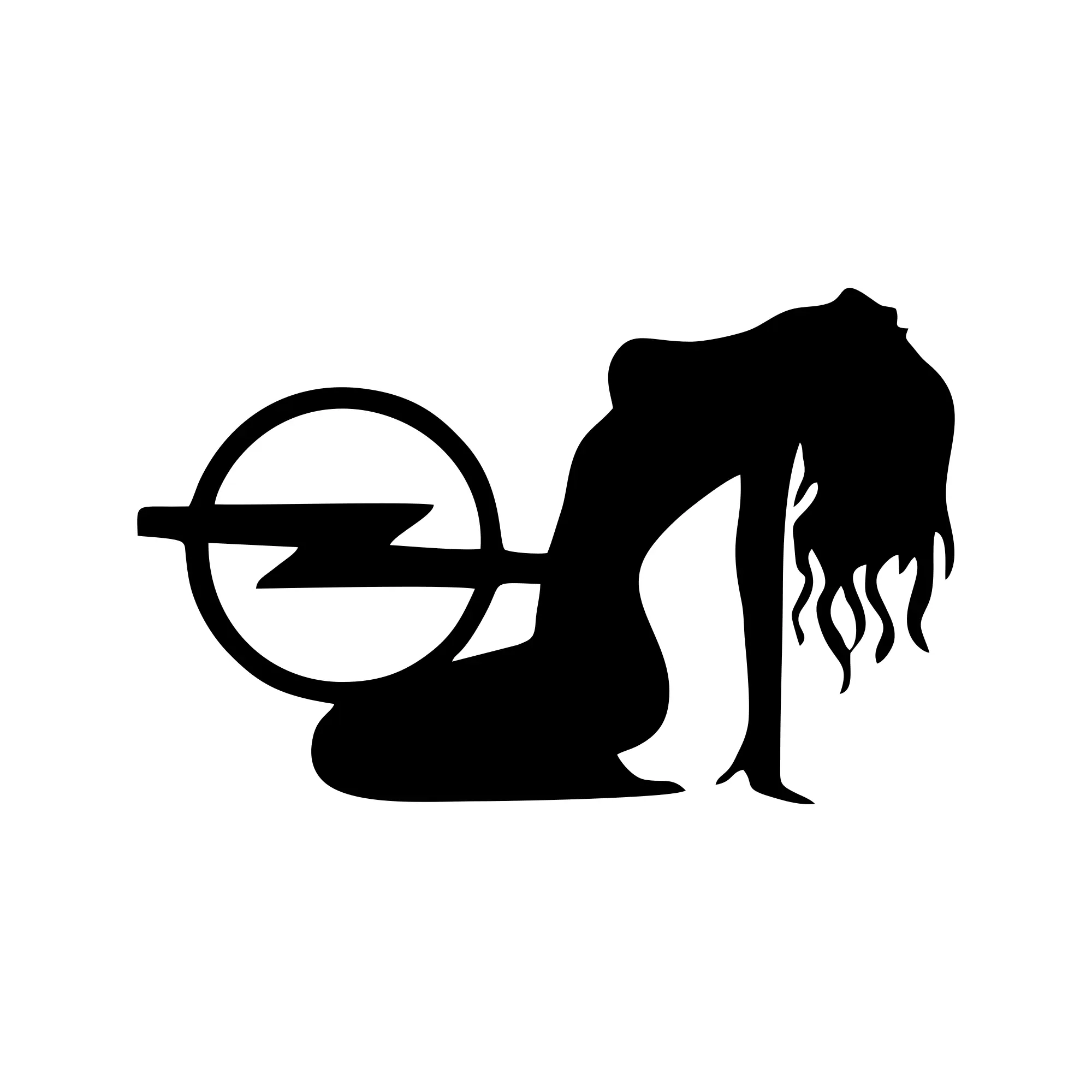 Sticker Opel Sexy Girl 6