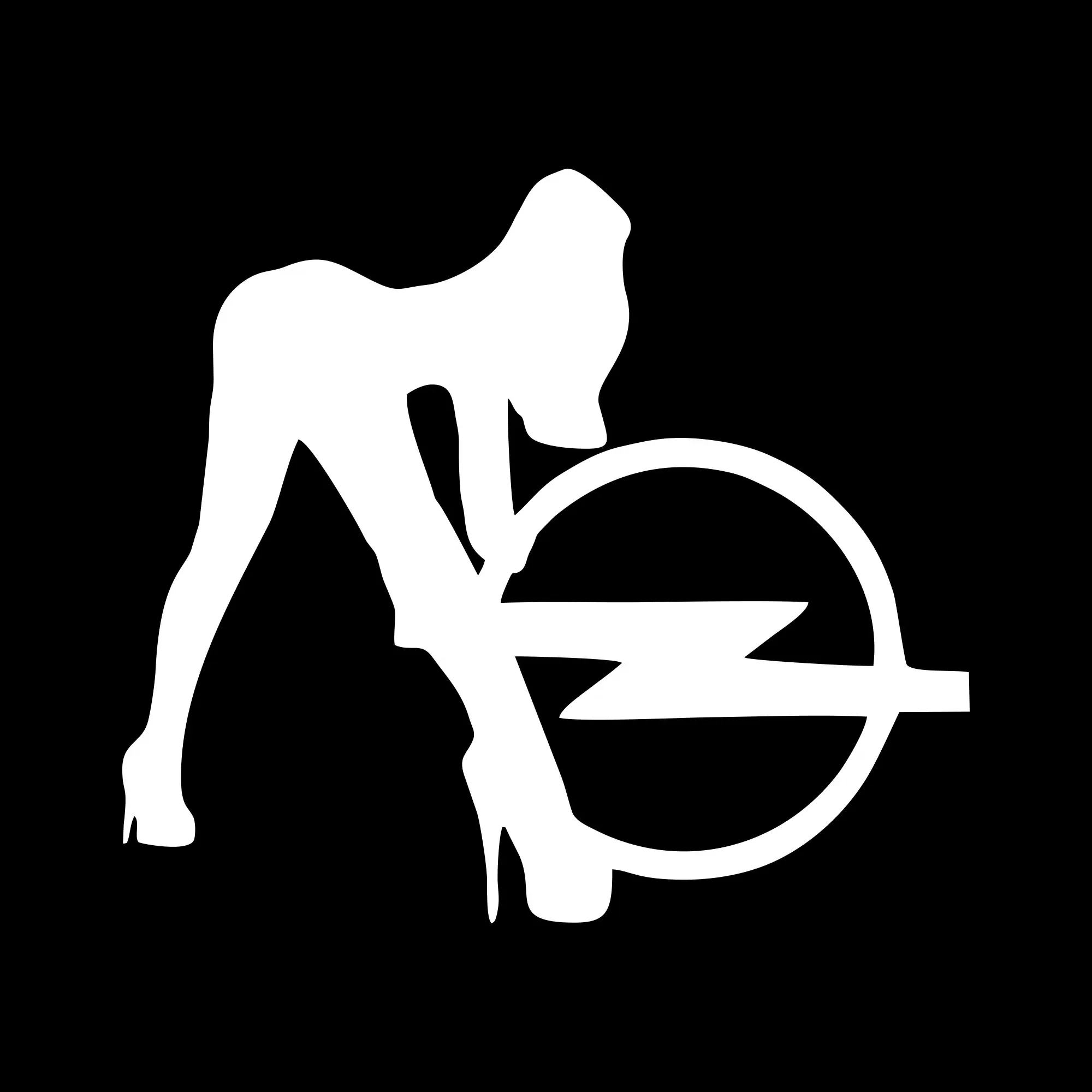 Sticker Opel Sexy Girl 8 - imagine 2