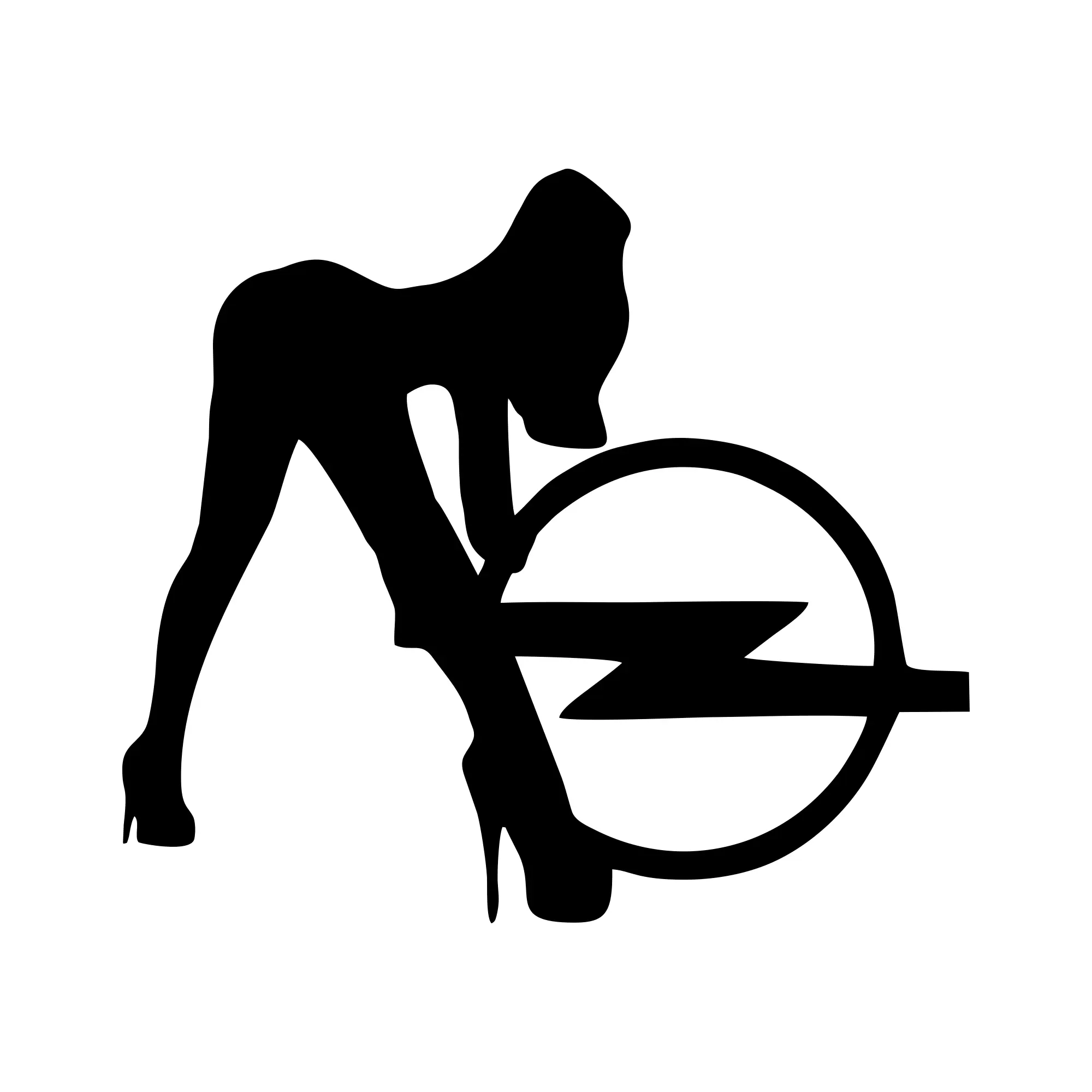 Sticker Opel Sexy Girl 8
