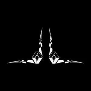 sticker renault geamuri camion negru