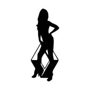 sticker renault girl 2
