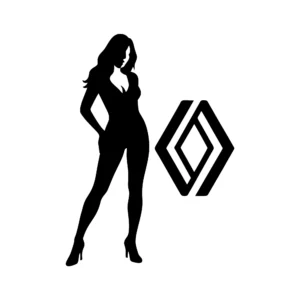 sticker renault girl 3