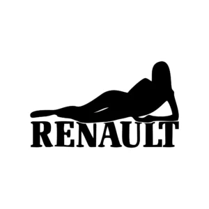 sticker renault girl